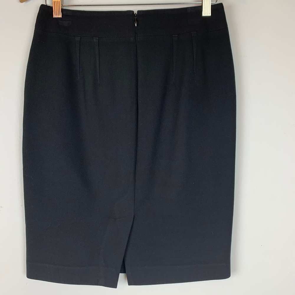 LOFT Classic Black Pencil Skirt Sz 2‎ - Picture 2 of 6